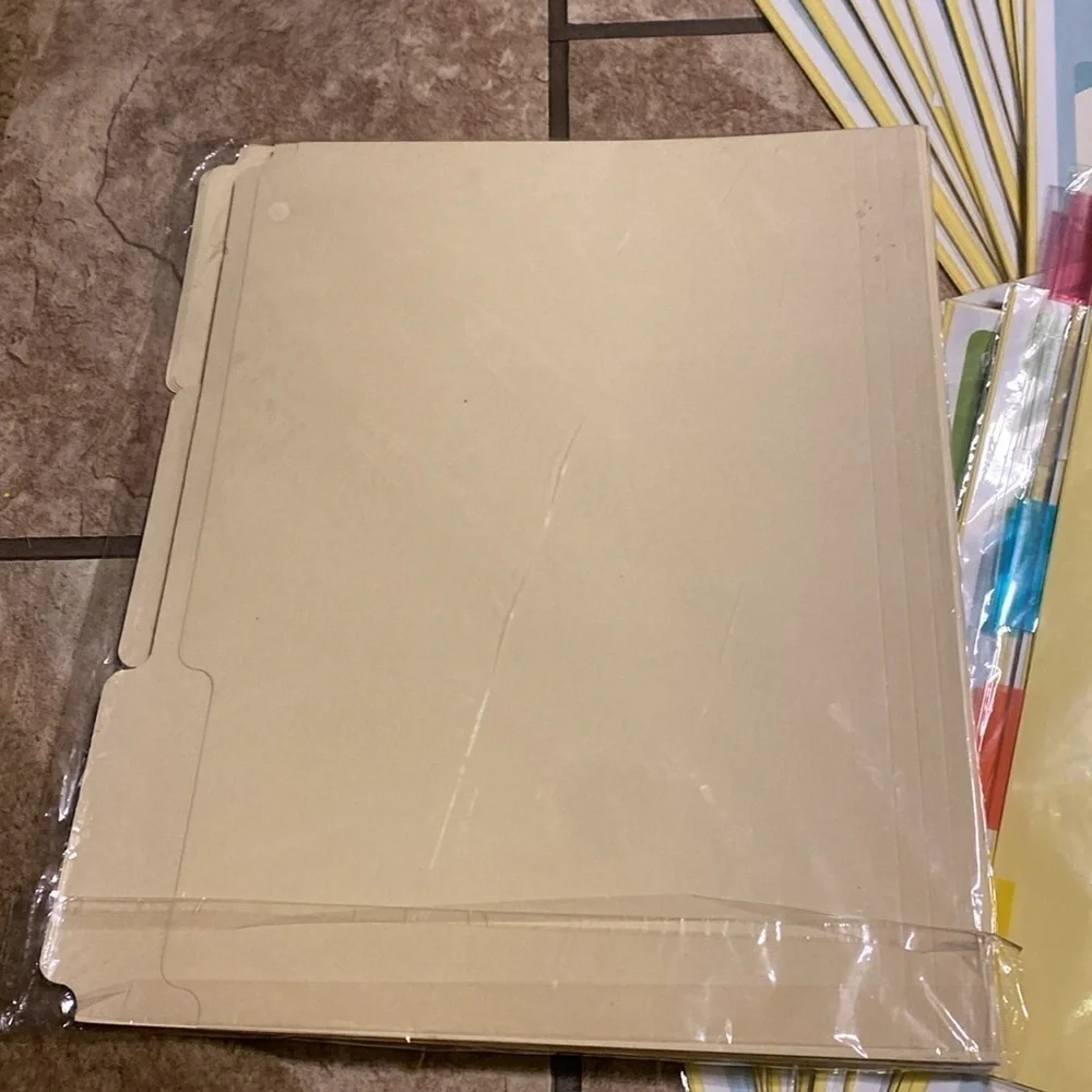 Tab Divider /File Folder Bundle Reinforced NWT Office/School Supplies Teacher